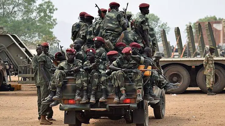 The South Sudanese military PHOTO/Anadolu Agency