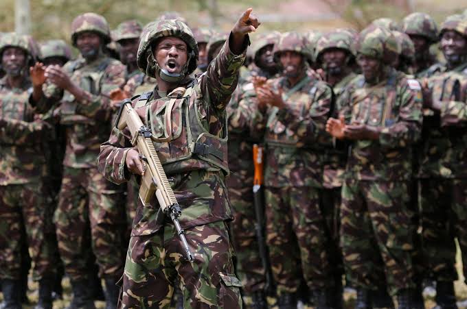 Kenya Defense Forces (KDF) military personnel PHOTO/Reuters