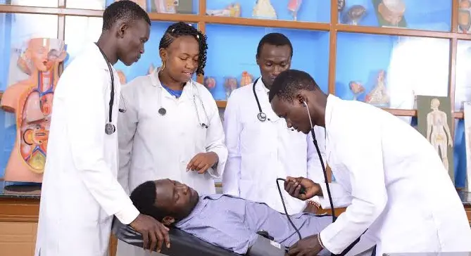 Health Sciences students at Mount Kenya University PHOTO/Courtesy