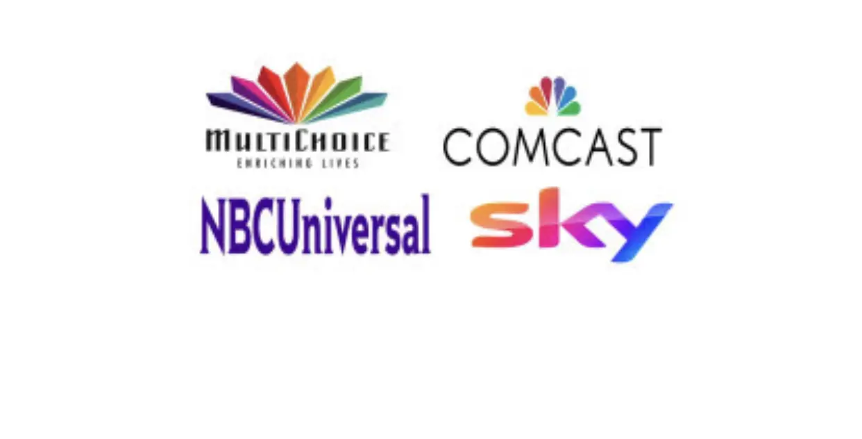 Multichoice, Comcast, NBC Universal and Sky logos PHOTO/Courtesy