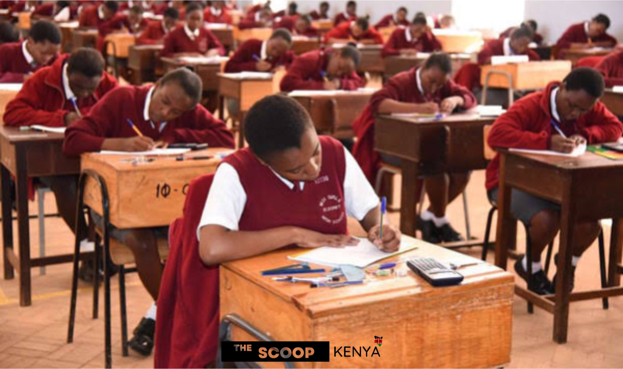 A file image of students sitting for KCSE examination PHOTO/Courtesy