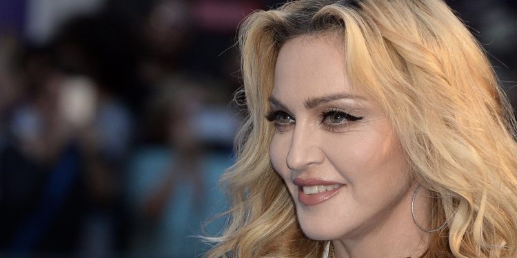 Madonna attends the World premiere of "The Beatles: Eight Days A Week - The Touring Years" at Odeon Leicester Square  PHOTO/Getty Images