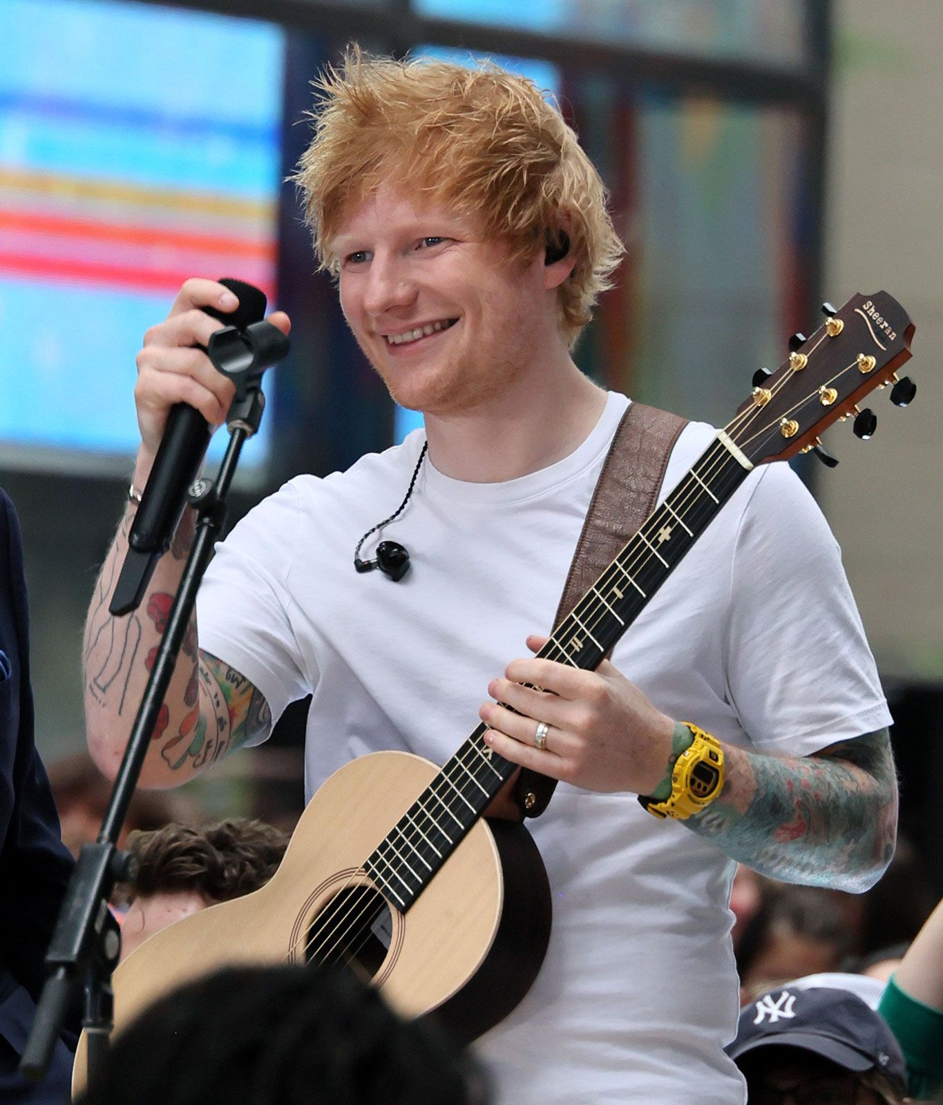 Ed Sheeran performs Rockefeller Plaza Today Show New York 2023