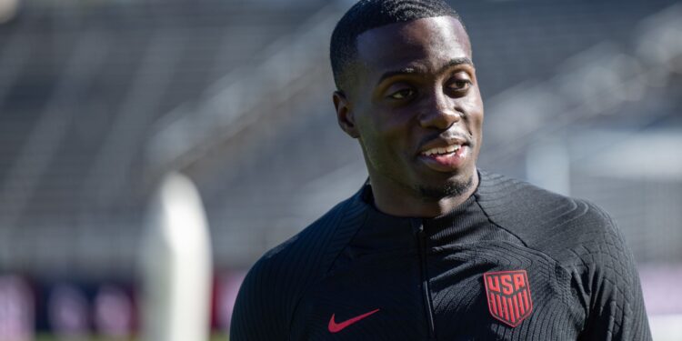 Timothy Weah of the United States PHOTO/John Dorton/ISI Photos/USSF/Getty Images for USSF